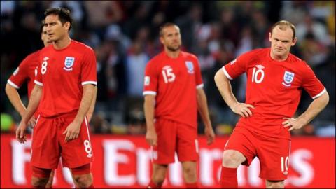 Downcast England players