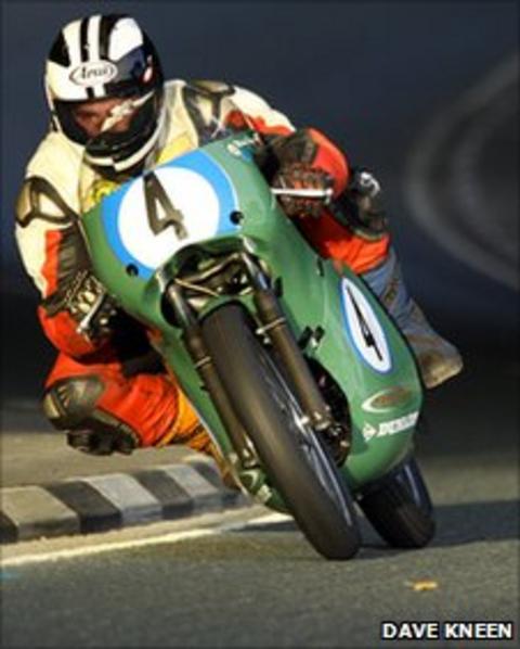 Michael Dunlop on a Aermacchi at Greeba Castle - www.manxphotosonline.com