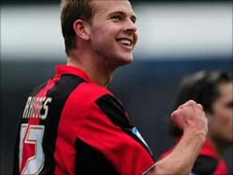 Jordan Rhodes celebrates with Huddersfield