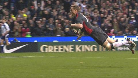 Chris Ashton touches down for England