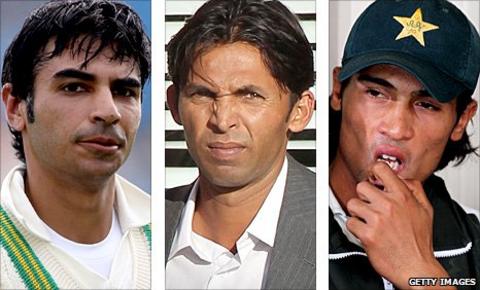 Salman Butt, Mohammad Asif and Mohammad Amir