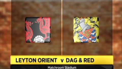 Leyton Orient v Dag & Red graphic