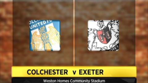 Colchester v Exeter graphic