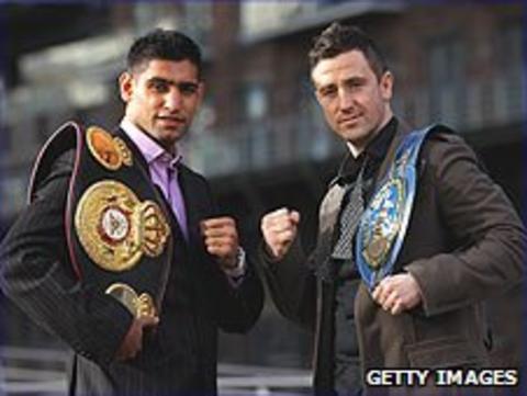 Amir Khan (left) and Paul McCloskey