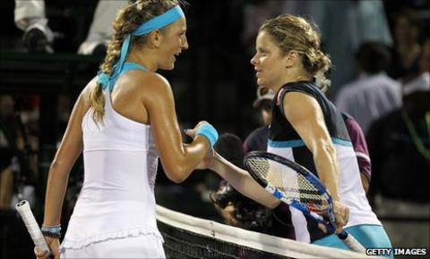 Victoria Azarenka and Kim Clijsters