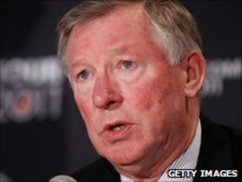 Manchester United manager Sir Alex Ferguson