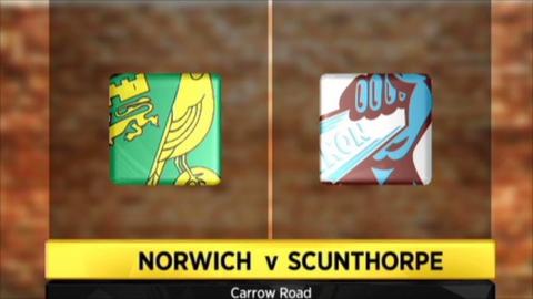 Norwich v Scunthorpe highlights