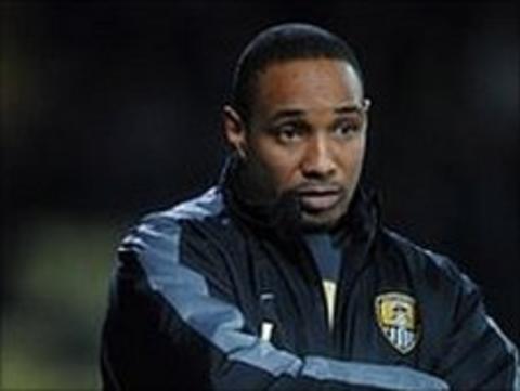 Paul Ince, the former Notts County manager, at Meadow Lane