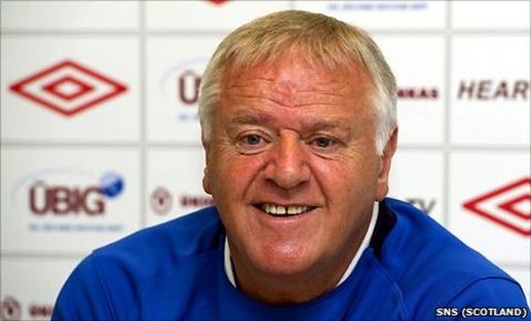 Hearts manager Jim Jefferies