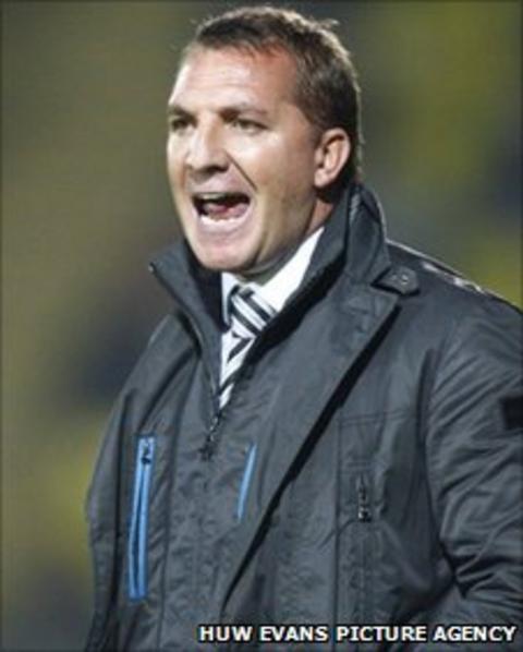 Swansea City manager Brendan Rodgers
