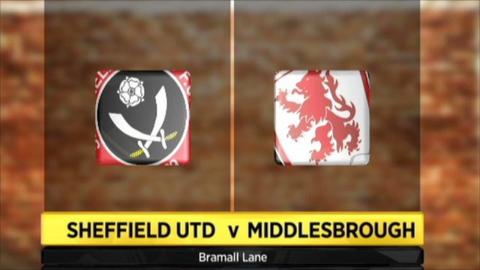 Graphic of Sheffield United v Middlesborough