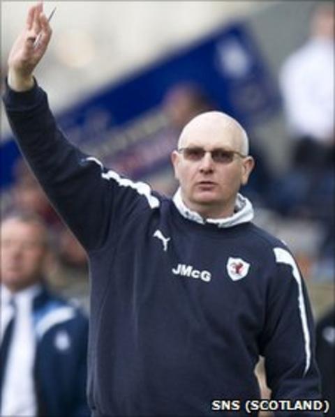 Raith Rovers manager John McGlynn