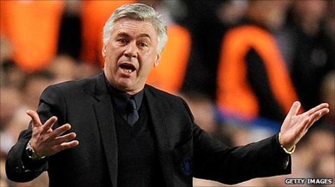 Chelsea manager Carlo Ancelotti