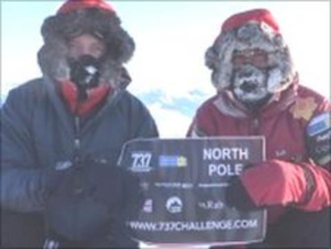 Steve Williams and Richard Parks at North Pole