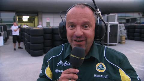 Team Lotus technical director Mike Gascoyne