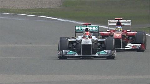 Michael Schumacher and Fernando Alonso