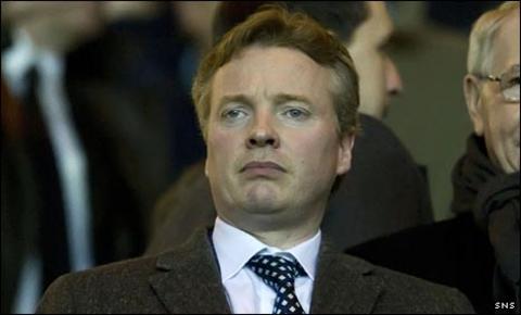 Craig Whyte in the Ibrox stand