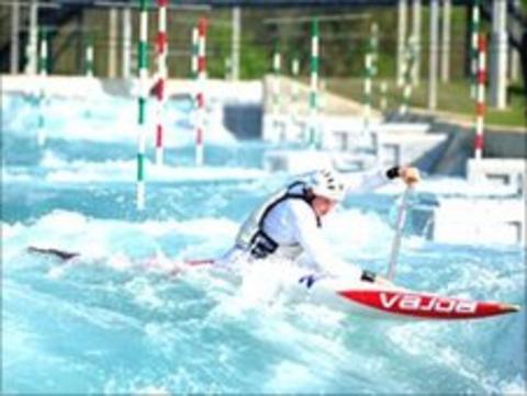 The Lee Valley Olympic slalom course