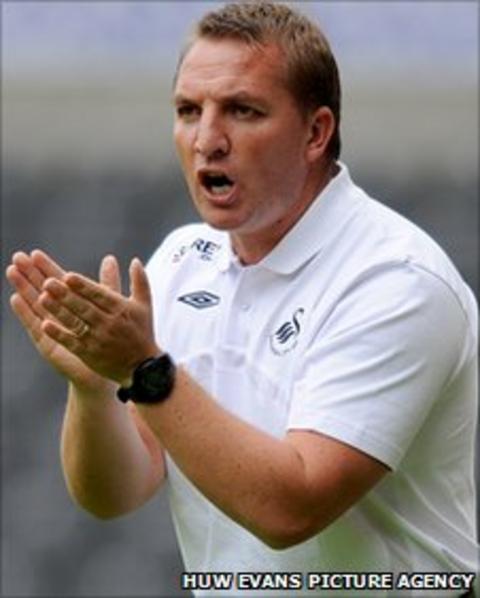 Swansea City manager Brendan Rodgers