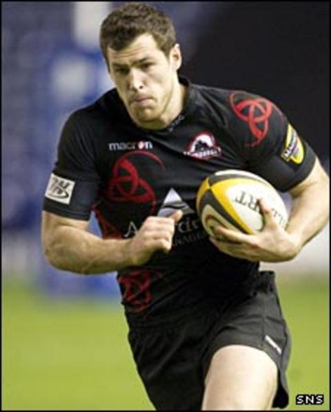 Edinburgh winger Tim Visser