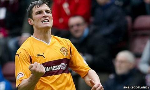 Motherwell striker John Sutton