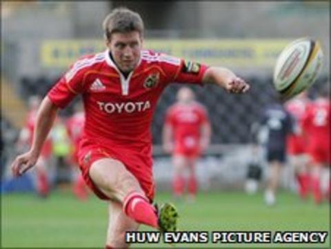 Munster fly-half Ronan O'Gara