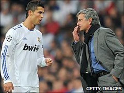 Ronaldo and Jose Mourinho