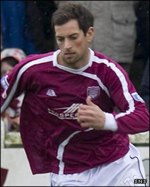 Arbroath midfielder Gavin Swanke