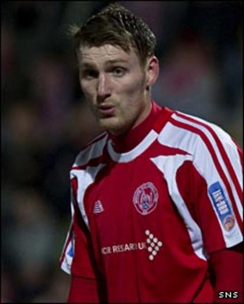 Brechin striker Rory McAllister