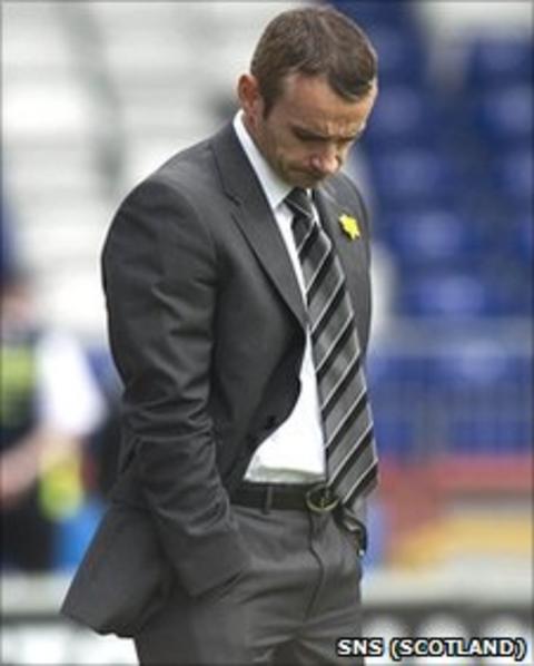 St Mirren manager Danny Lennon