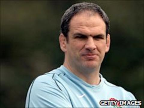 England manager Martin Johnson pictured during a national training session in the Six Nations