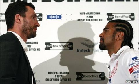 Wladimir Klitschko and David Haye