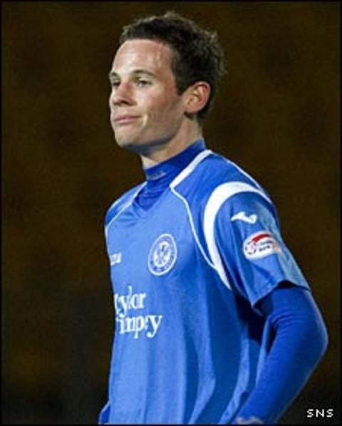St Johnstone midfielder Kevin Moon