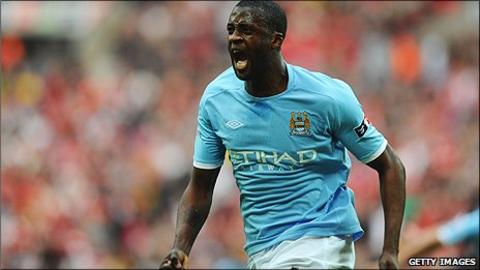 Manchester City's Ivorian midfielder Yaya Toure