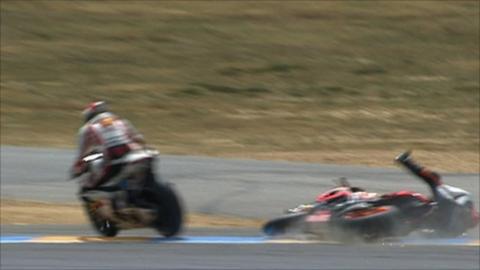 Marco Simoncelli and Dani Pedrosa
