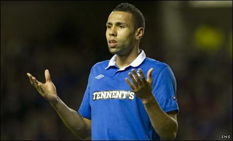 Kyle Bartley in Rangers colours