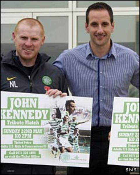Neil Lennon and John Kennedy