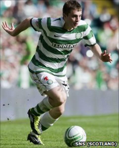 Celtic midfielder James Forrest