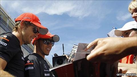 Lewis Hamilton and Jenson Button