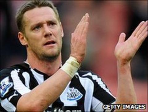 Newcastle United midfielder Kevin Nolan