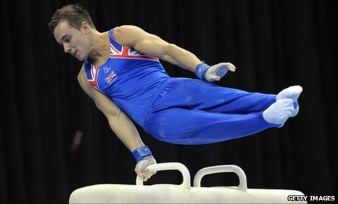 Daniel Keatings on the Pommel Horse