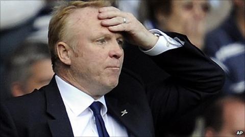 Birmingham manager Alex McLeish