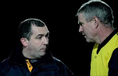 Seamus McEnaney (left) and Liam Harnan
