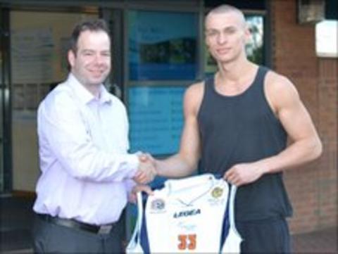 Matt Rudzik (right) with head coach James Thomson