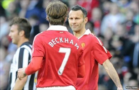 Ryan Giggs and David Beckham