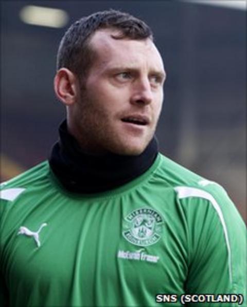 Hibernian goalkeeper Graham Stack