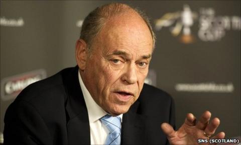 Scottish Football Association president George Peat