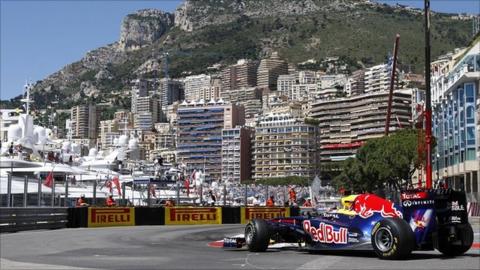 Sebastian Vettel in Monte Carlo