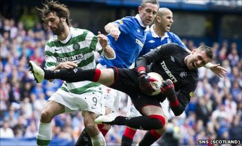 Celtic and Rangers battle it out each year for the SPL title