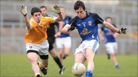 Patrick McBride and Gerald Smith in action as Cavan beat Antrim